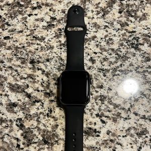 Apple Watch - Series 4, GPS, Space Gray, Black Band, 44mm Screen